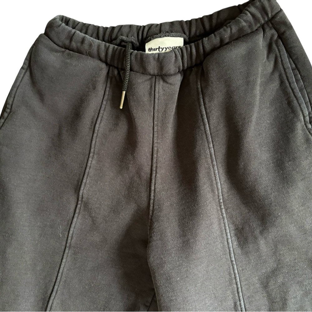 Thirty Years Range Straight Leg Pant XS Black Drawstring Waist Pockets Cotton - Picture 3 of 6
